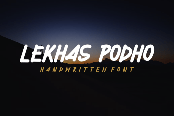 Lekhas Podho Font PNG with transparent background - Preview 2