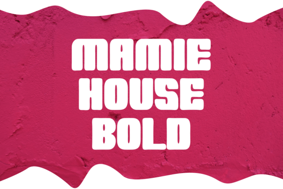 Mamie House Font PNG with transparent background - Preview 2