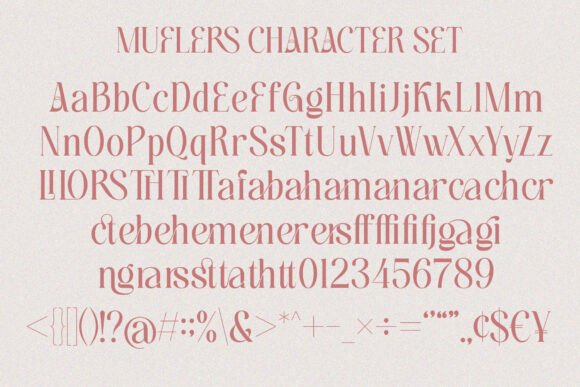 Muflers Font PNG with transparent background - Preview 5