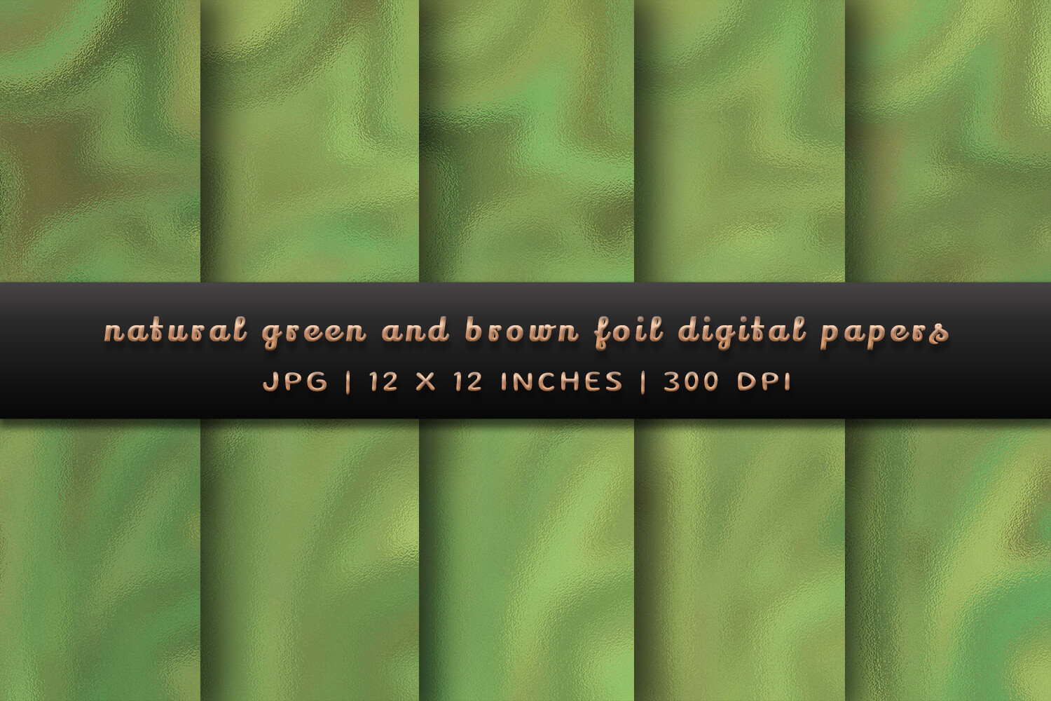Natural Green and Brown Foil Papers Graphic by Pugazh Logan · Creative ...