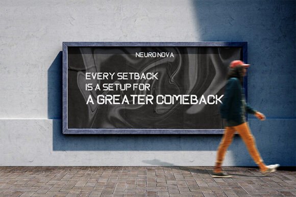 Neuronova Font PNG with transparent background - Preview 2