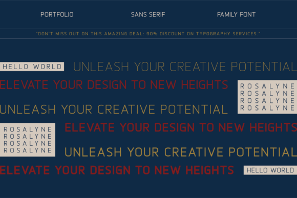 Rosalyne Font PNG with transparent background - Preview 1