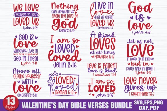 Valentine’s Day Bible Verses SVG Bundle