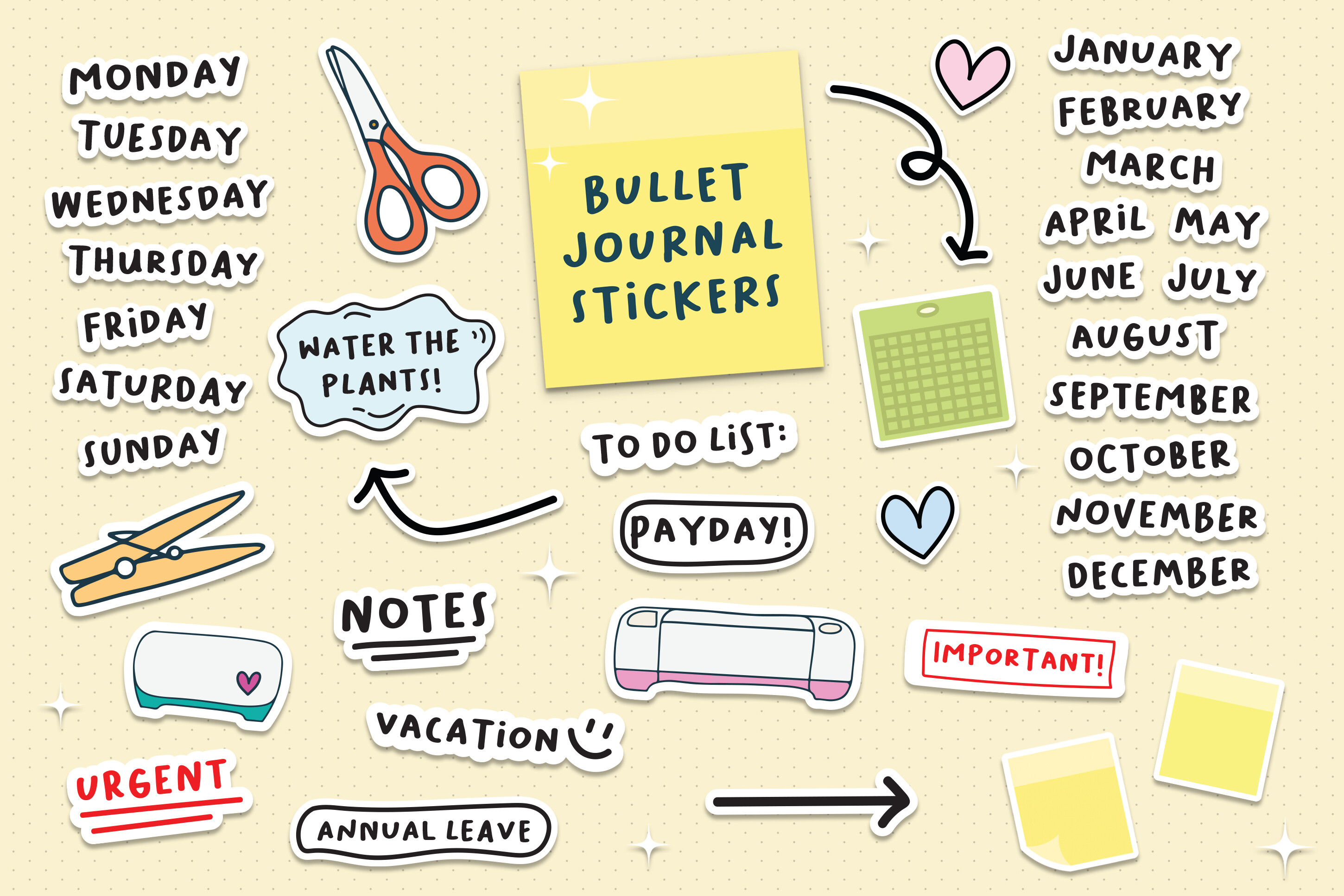Bullet Journal Stickers Planner Stickers - photo 1
