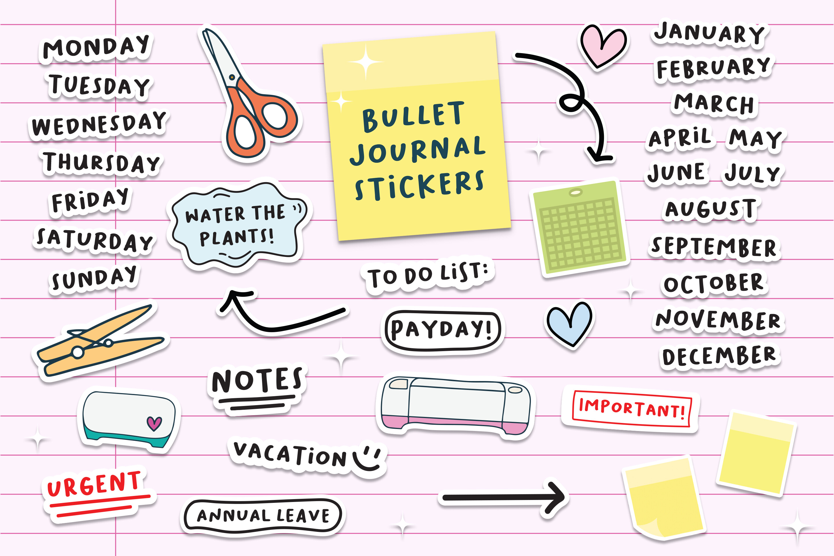 Bullet Journal Stickers Planner Stickers - photo 2
