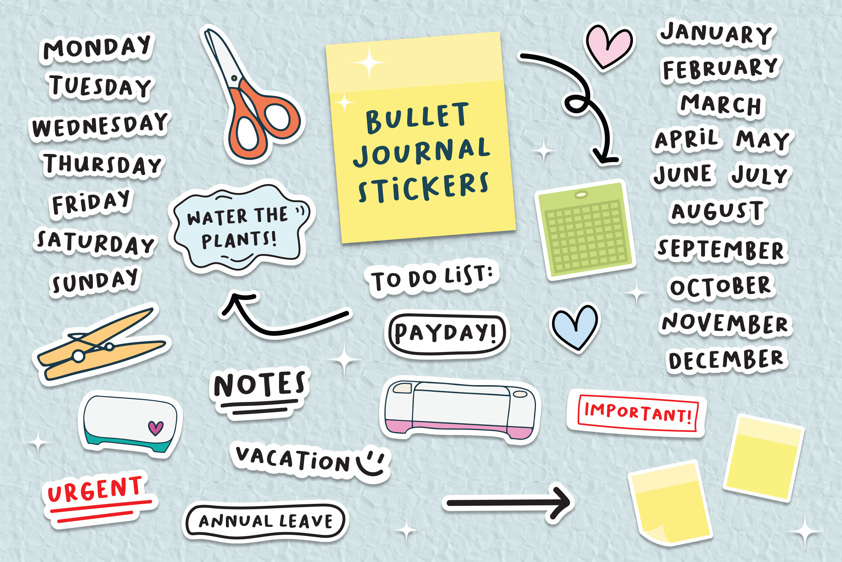 Bullet Journal Stickers Planner Stickers - photo 3