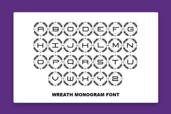 Christmas Monograms Font PNG with transparent background - Preview 6