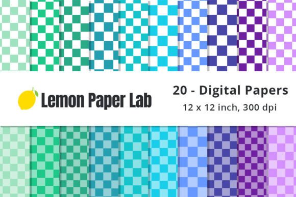 Cool Checkered Digital Background Papers