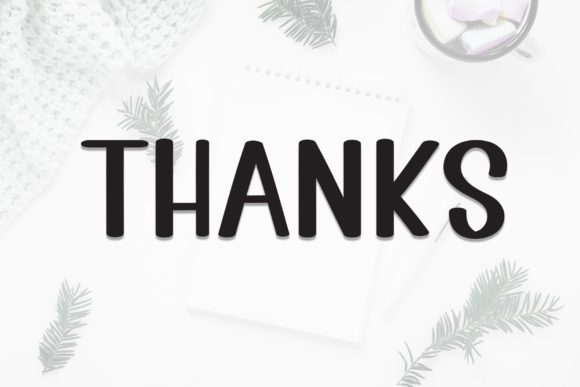 December Minimalist Font - Preview 6