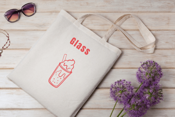 Doodle Glass Font PNG with transparent background - Preview 4