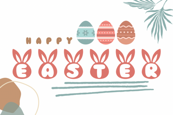 Easter Egg Bunny Font - Preview 4