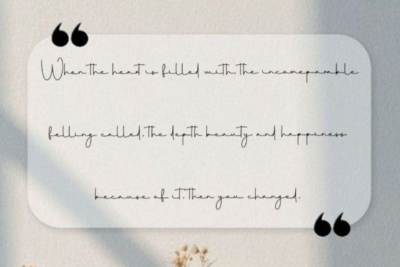 Handmade Valentine Font - Preview 3