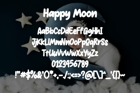 Happy Moon Font - Preview 1