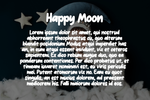 Happy Moon Font - Preview 2