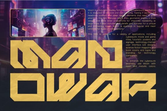 Moxin Font PNG with transparent background - Preview 5