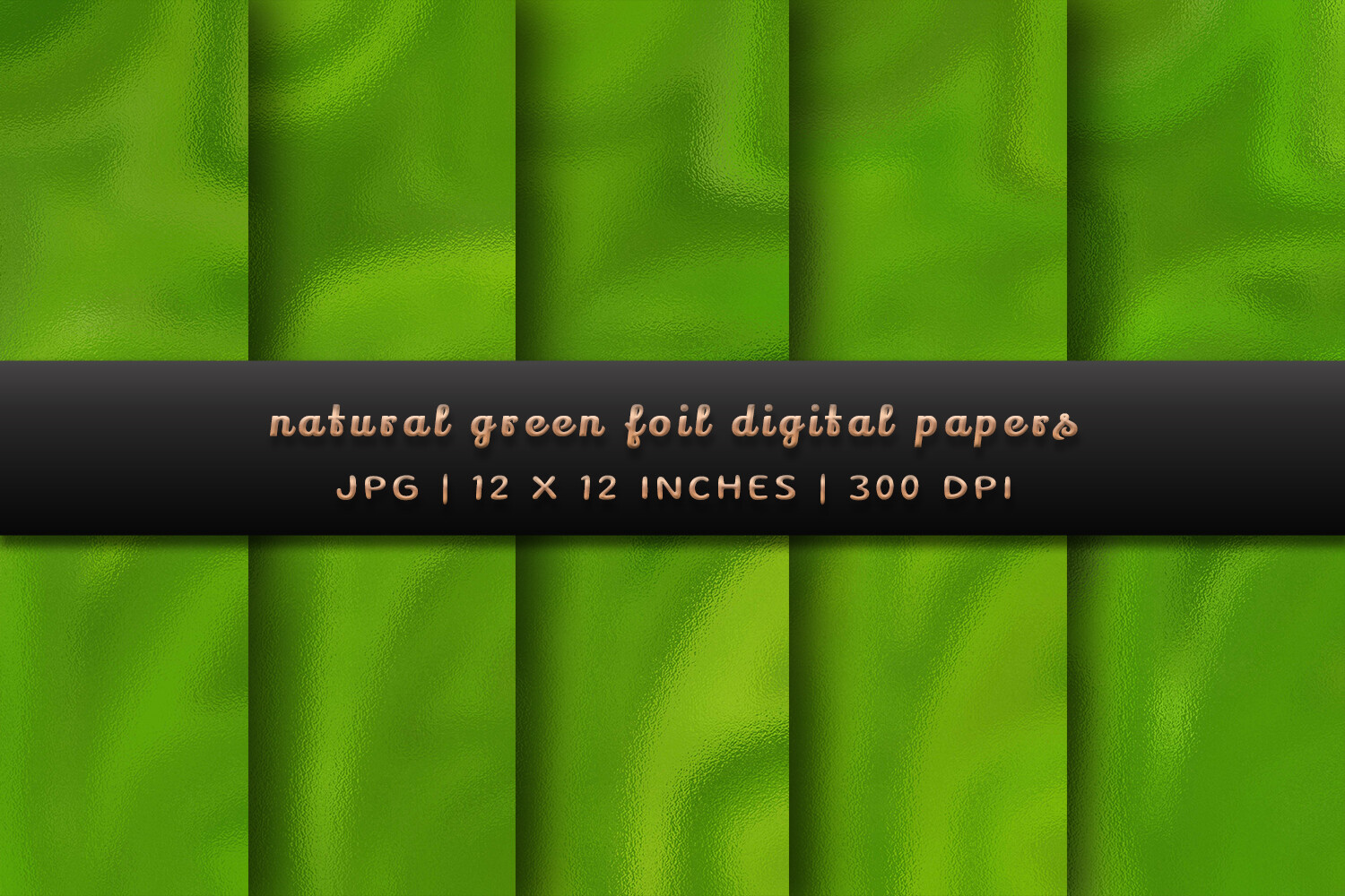 Natural Green Foil Digital Papers Graphic by Pugazh Logan · Creative ...