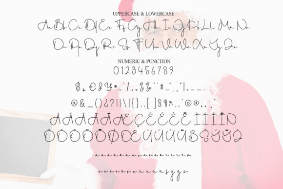 Santa Picture Font PNG with transparent background - Preview 6