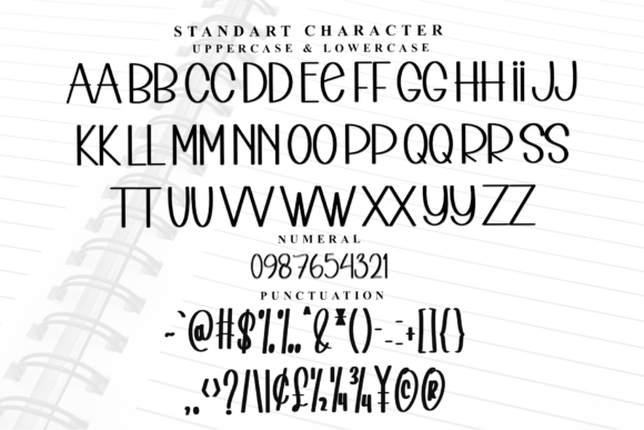 School Modern Font font preview - 4