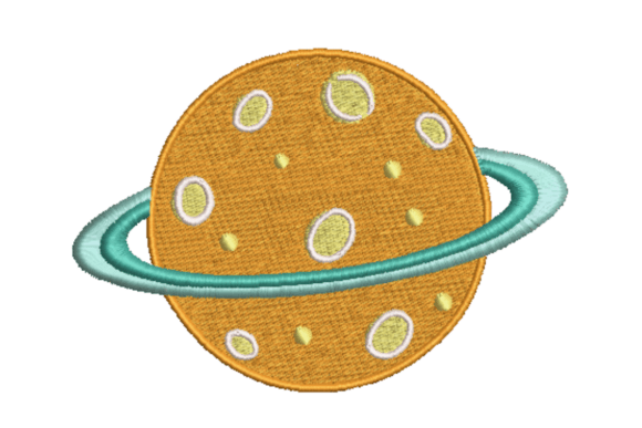 Space Planet Embroidery