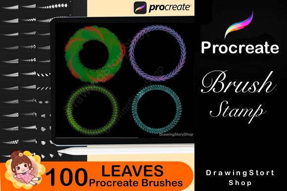 100 Foliage Procreate Brushes,Leaves - photo 5