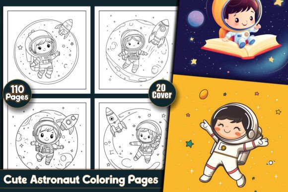 110 Cute Astronaut Coloring Pages