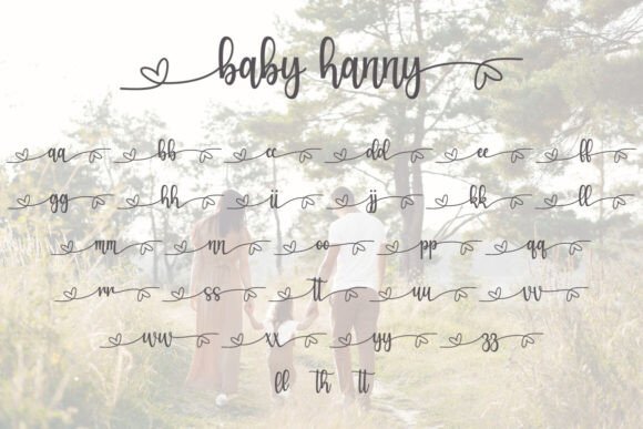 Baby Hanny Font PNG with transparent background - Preview 4