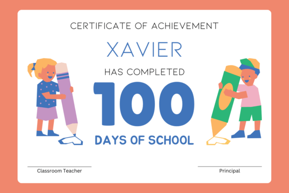 Balloons 100 Days of School Dingbat Font Font - Preview 4