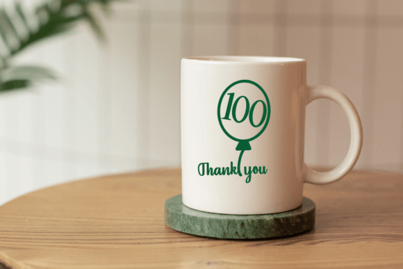 Balloons 100 Days of School Dingbat Font Font - Preview 6
