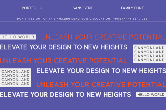 Canyonland Font - Preview 1