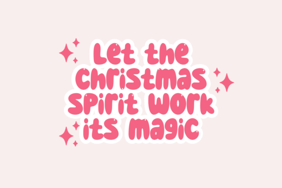 Christmas Miracle Font PNG with transparent background - Preview 3