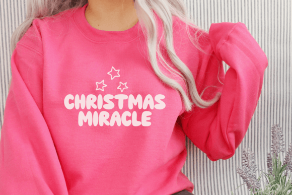 Christmas Miracle Font PNG with transparent background - Preview 4