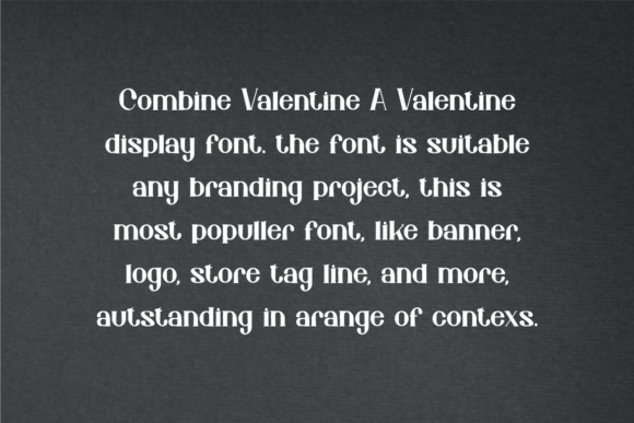 Combine Valentine Font - Preview 1