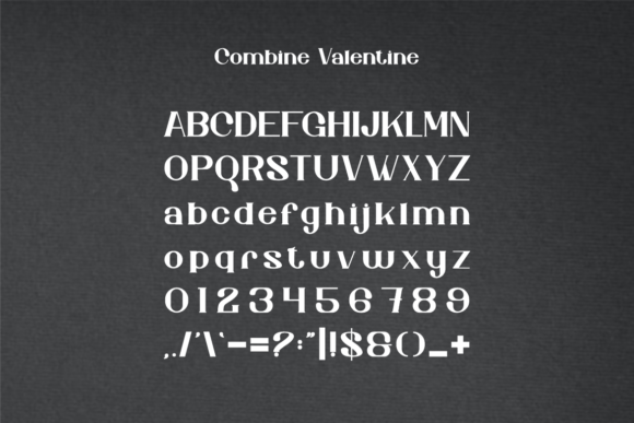 Combine Valentine Font - Preview 2