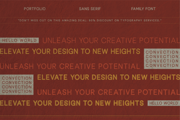 Convection Font PNG with transparent background - Preview 1