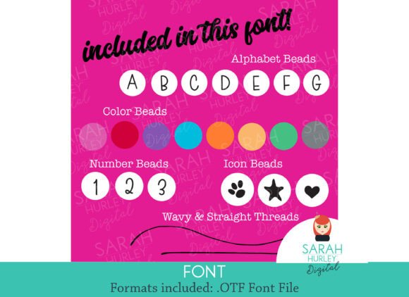 Friendship Bracelet Font - Preview 1