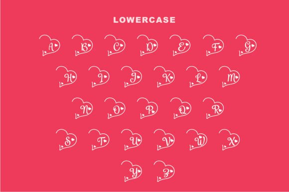 Fun Valentine Font PNG with transparent background - Preview 5