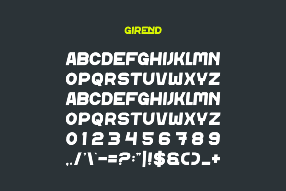 Girend Font - Preview 2