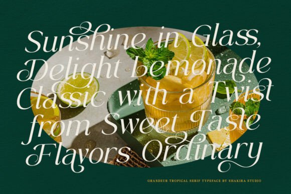 Grandeur Tropical Font - Preview 4
