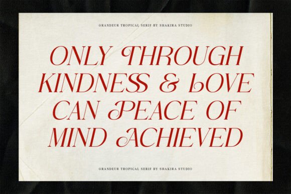 Grandeur Tropical Font - Preview 5