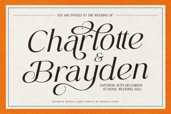 Grandeur Tropical Font - Preview 6