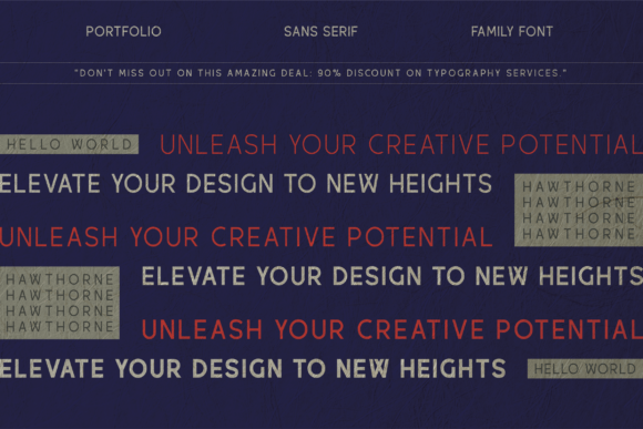 Hawthorne Font - Preview 1