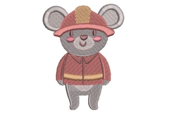 Koala Fireman Embroidery