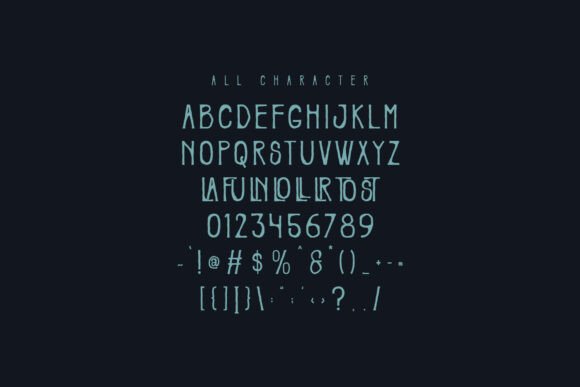 Launitz Font PNG with transparent background - Preview 6