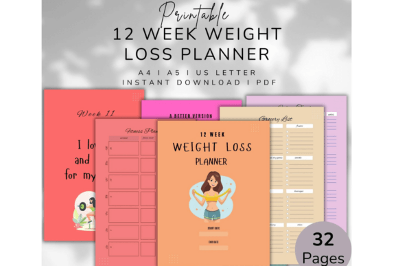 Printable 12 Week Weight Loss Planner