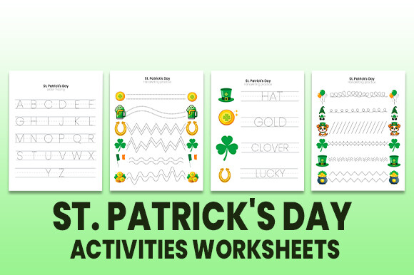 St. Patrick's Day Activities Worksheets Graphic by Kdp Vibe · Creative ...