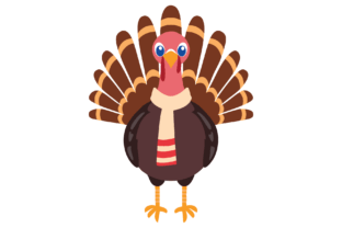 Stylish Thanksgiving Turkey Graphic by Vector Vault · Creative Fabrica