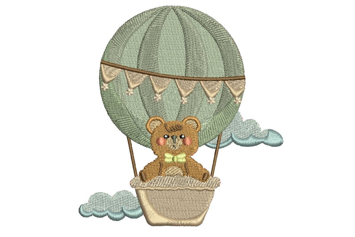 Teddy Bear in Hot Air Balloon