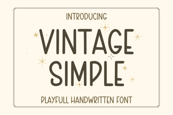 Vintage Simple - Cute Handwritten
