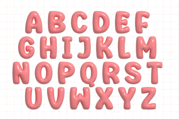 3d Valentine Font - Preview 2