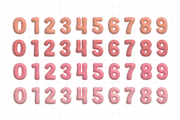 3d Valentine Font - Preview 5